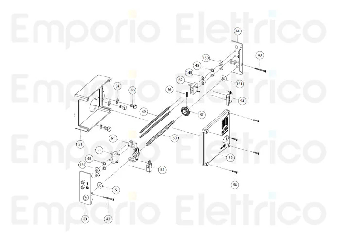 fadini ricambio supporto laterale destro finecorsa 31044