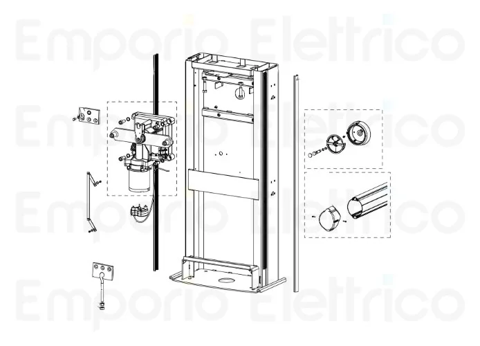 genius ricambio xric manopola di sblocco con serratura 6020557