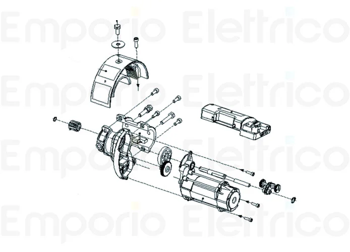 faac ricambio gruppo finecorsa e cond. 20uf 6020636