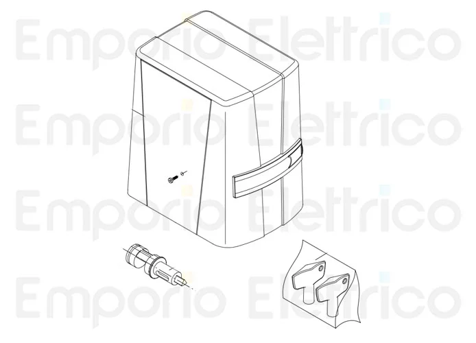 beninca repuesto de llave de desbloqueo kbn/kpony 9686488
