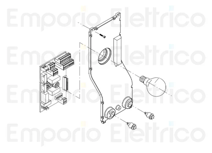 beninca repuesto botón n.c. x zed (rojo) 9686152