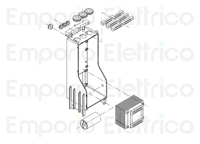beninca repuesto condensador 10 mf tornillo+cables-fast-on 9686154
