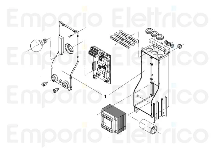 beninca repuesto de la central por zed-ri 7b 9688351