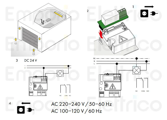 sommer relay relè ad innesto per sommer pro+ tiga a 550 l e a 800 y7042v000