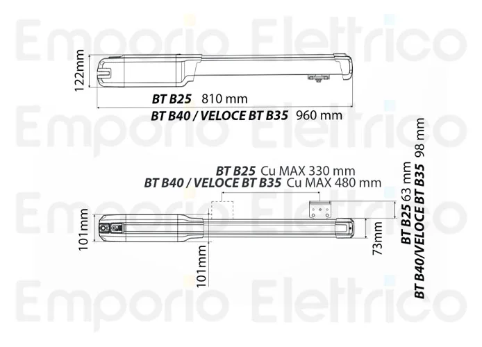 bft kit automazione 24v phobos bt b25 easy axs kit r935384 00002 2618157