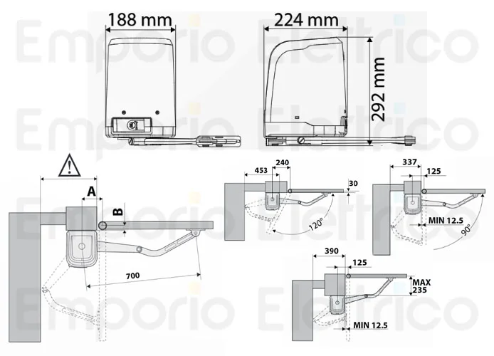 bft kit automazione 24v virgo bt b20 kit ita r930155 00002 2618099