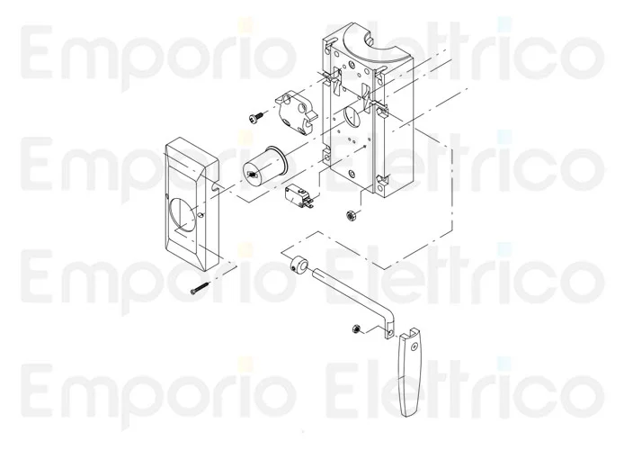 beninca ricambio maniglia sblocco abs x au.96/l/k/24v 9686178