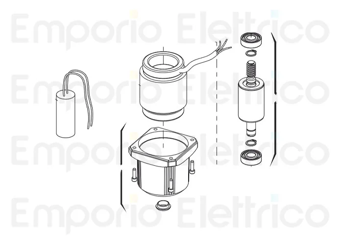 genius repuesto paquete condensador 8µf 450 v. 00058f0091x