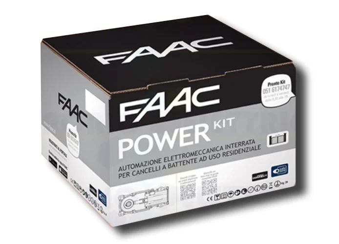 faac kit automatización power 24v dc power kit safe 106747445