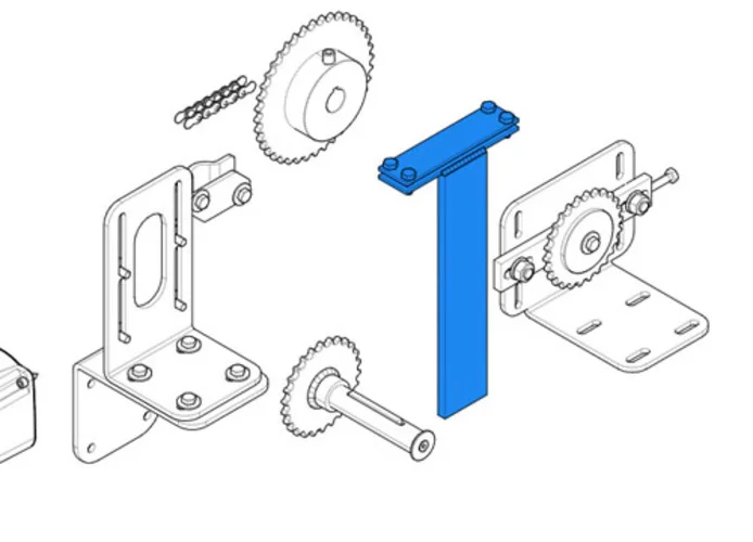 came repuesto estribo de enganche de la cadena c-bx 119ricx014