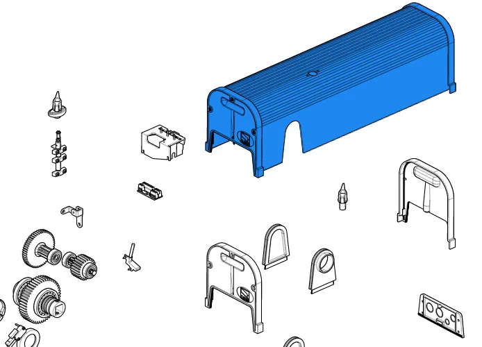 came repuesto tapa motorreductor f4000 119rid247