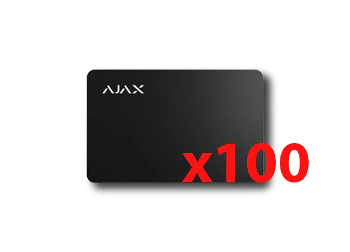 ajax carta contactless pass nero (100 pezzi) 38217