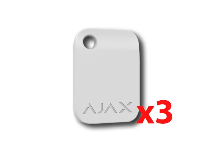 ajax portachiavi contactless bianco tag (3 pezzi) 38232