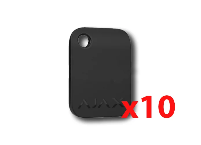 ajax portachiavi contactless nero tag (10 pezzi) 38226