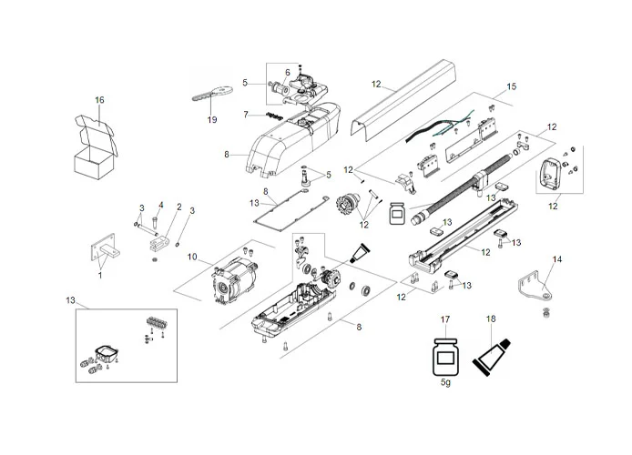 faac página repuestos para motor 413 24v ls