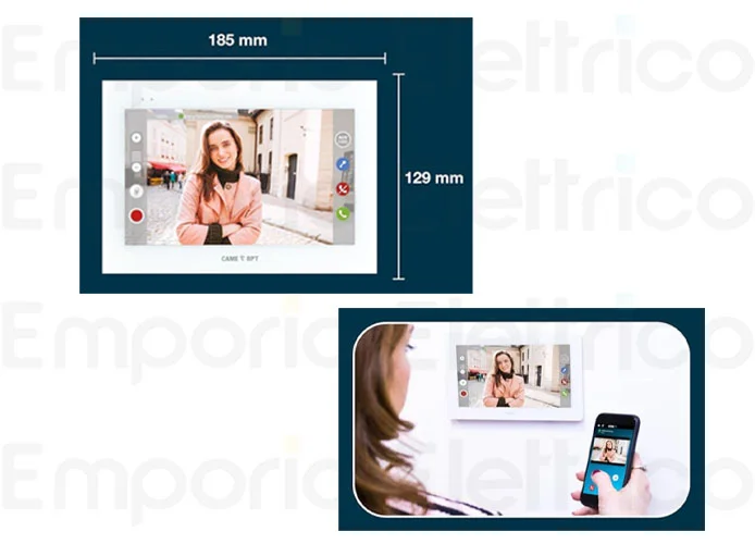 came bpt kit videocitofonico monofamiliare x1 kit lhs video 8k40cf-039