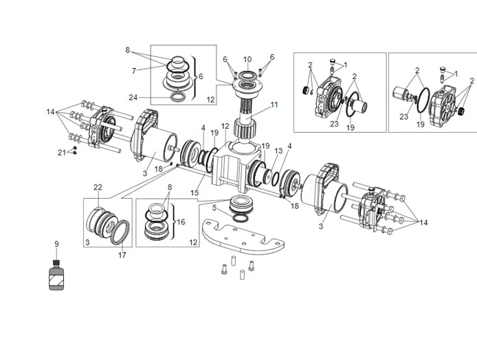 faac pagina ricambi per motore martinetto s800 180°