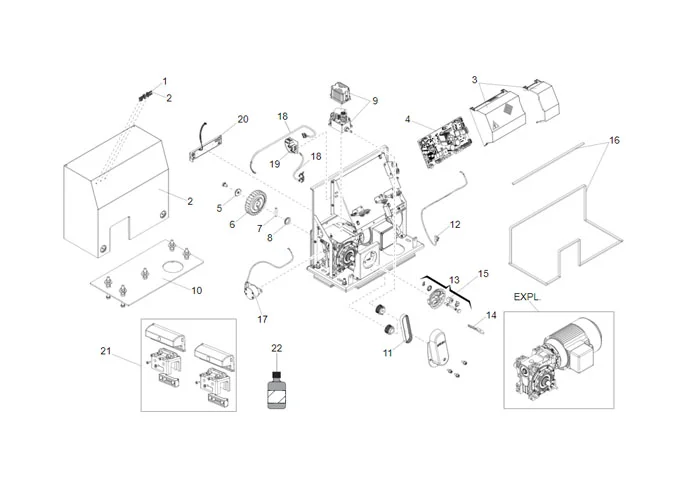 faac página repuestos para motor c851