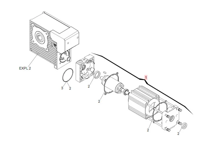 faac repuesto grupo motor 540/541/mercury 63003156