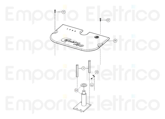 fadini ricambio vite m5,5x19 te inox per combi 740 74097