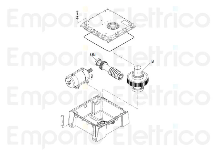 beninca repuesto motor eléctrico por du.350nve 9688195