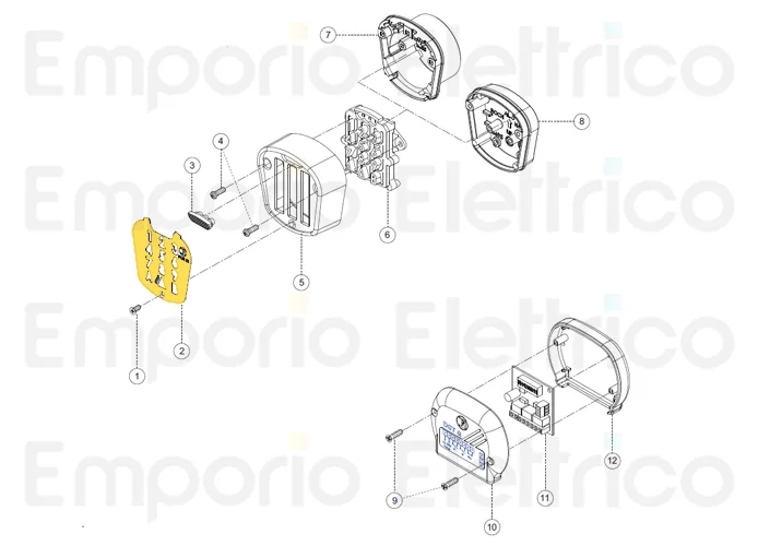 fadini ricambio mascherina inox di copertura tastiera per dgt 61 61002