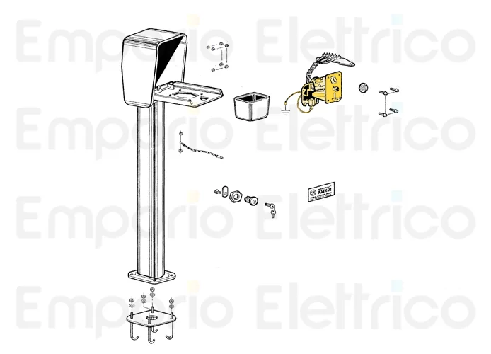 fadini ricambio gettoniera magnetica con elettroblocco 230 vac per geco 9 20336