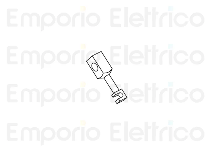 fadini ricambio leva di sblocco manuale con feritoia per aproli 380 lb 380111