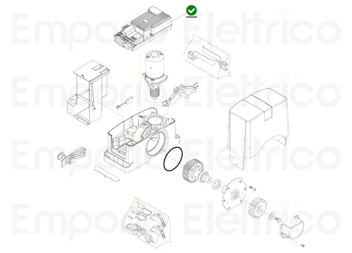 beninca ricambio centrale di comando serie bull624/1224 turbo cp.b24 turbo 968602602