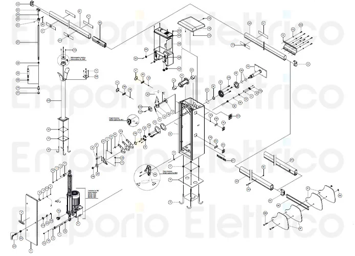 fadini ricambio vite m8x65 te zincata per bayt 980 97083