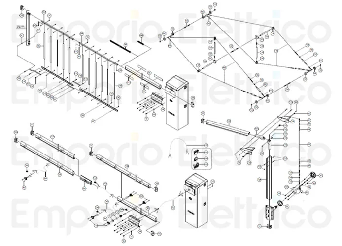 fadini ricambio asta r532 forata da 3,20 m per bayt 980 97166