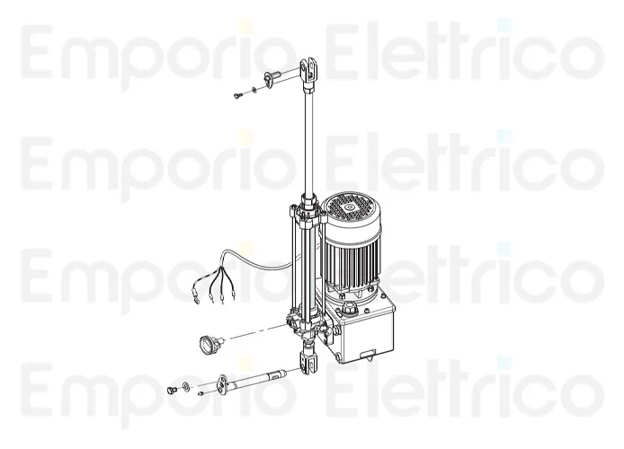 fadini ricambio cos 982 con motore-centralina-pistone ø 30 mm da 2 s per bayt 980 97323