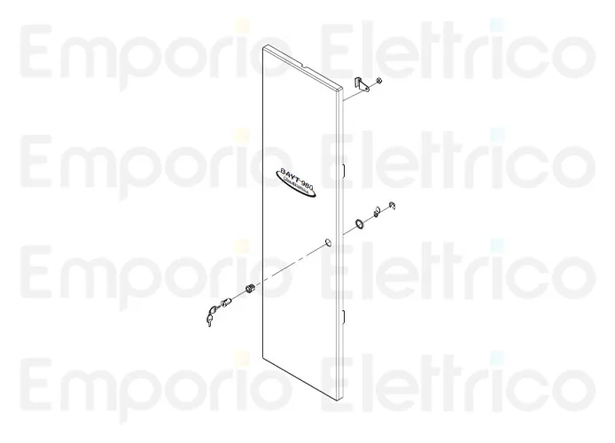 fadini ricambio portiera con serratura universale inox per bayt 980 97369