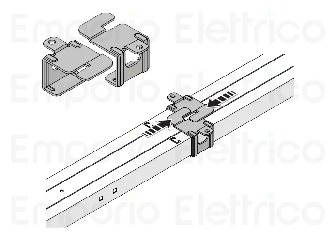 nice soportes enchufable rápido para la fijación al techo 6 pz sra1