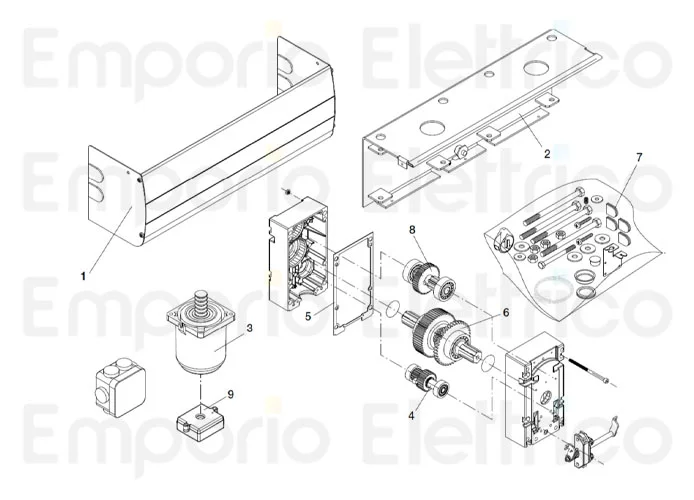 beninca repuesto motor 24 v d.c. x zed-24/asc por adam.24 9686250