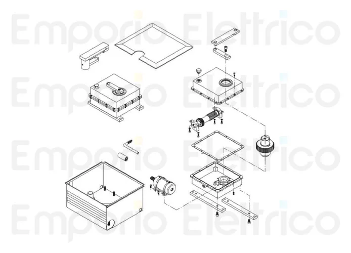 beninca repuesto motor eléctrico por du.350/v 9686013