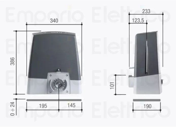 came automazione bkx 24v bkx12agm801ms-0700
