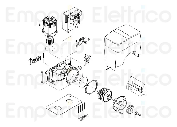 beninca repuesto tarjeta encoder por bull10m/15m/20m-5m/8m 9686332