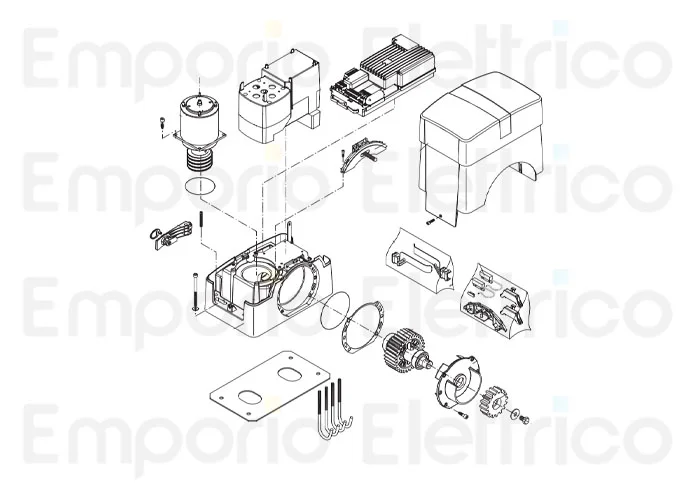 beninca repuesto motor 24v por bull1224 turbo 968600674