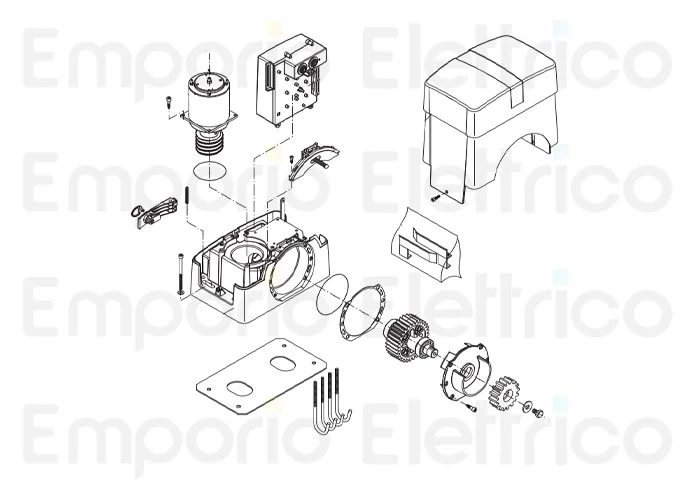 beninca repuesto motor 24v por bull1524 9688347