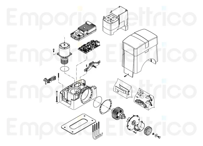 beninca repuesto soporte inferior para central bull1224 turbo 968602955