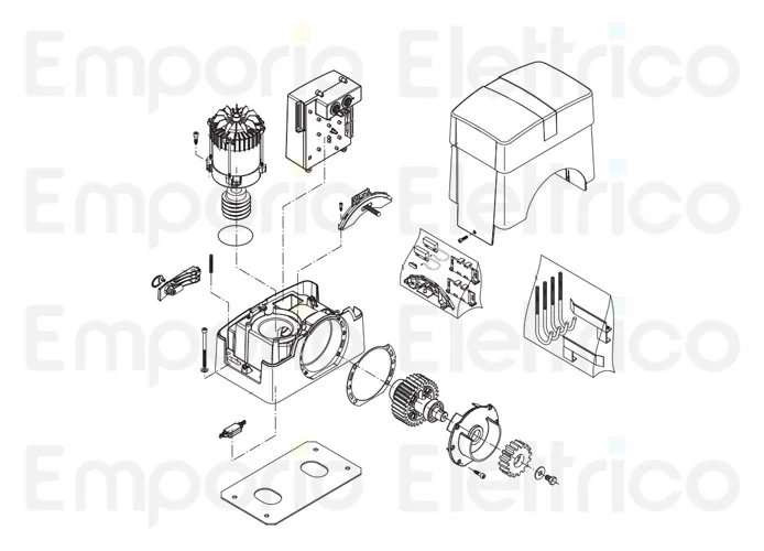 beninca repuesto motor eléctrico por bull20hea 968600982