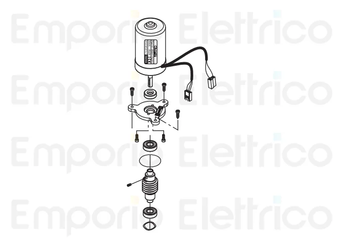 fadini ricambio originale motore completo 24v con encoder junior624 624122