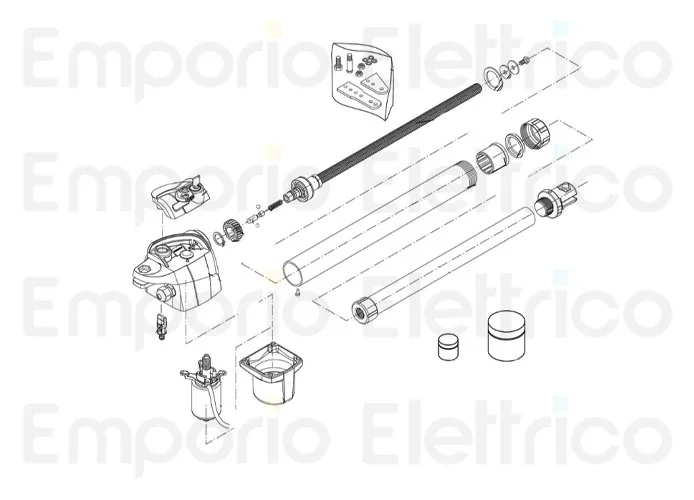 beninca ricambio maniglia sx assemblata x bill 9686592