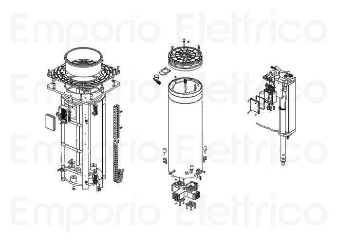 faac ricambio attuatore completo j275 ha_v2 h600 63000539 (ex 63002246)