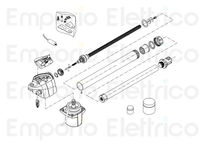beninca repuesto tornillo sin fin+eje por bill50m/ma con fermo 9688179