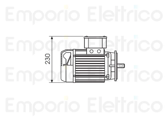 fadini ricambio motore elettrico 700 giri/min cv 0,5 monofase 200139