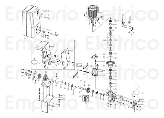 fadini ricambio carcassa mod. 200/2 verticale 20016