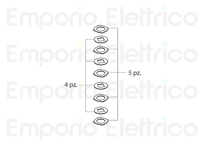 fadini ricambio kit completo dischi frizione per mec 200 verticale 200223