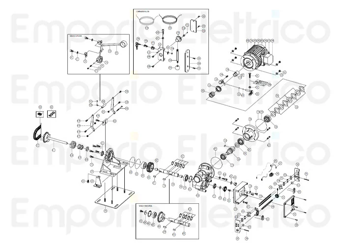 fadini ricambio albero di trascinamento cavo 31012